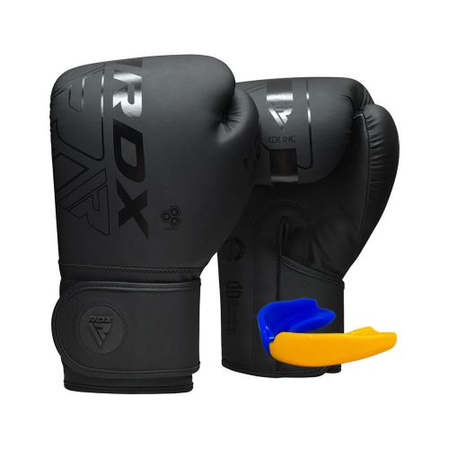 Боксерские перчатки RDX F6 Kara Matte Black 6 унцій (BGR-F6MB-6OZ)