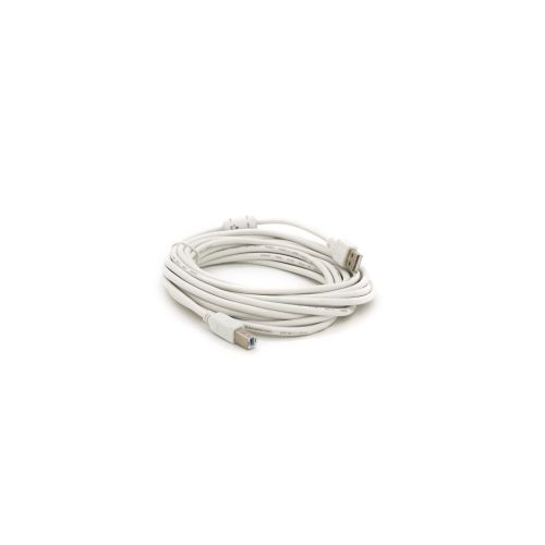 Кабель для принтера USB 2.0 AM/BM 5.0m ferrite white Voltronic (YT-AM/BM-5.0W)