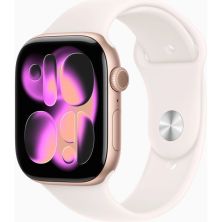 Смарт-часы Apple Watch Series 11 GPS 46mm Rose Gold Aluminium Case with Light Blush Sport Band - S/M (MEV64RK/A)