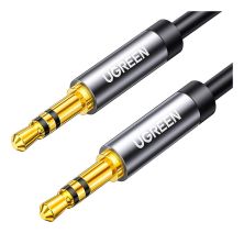 Кабель мультимедийный 3.5mm M to 3.5mm M 0.5m AV119 black Ugreen (10732)