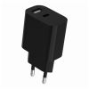 Зарядний пристрій Gembird 1xUSB-C + 1xUSB 12W black (TA-UC-2AC12-01-BK) - Зображення 2