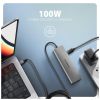 Концентратор AXAGON USB-C to 3xUSB-A + HDMI 5Gbps + PD 100W 1.0m grey (HMC-5H) - Изображение 3