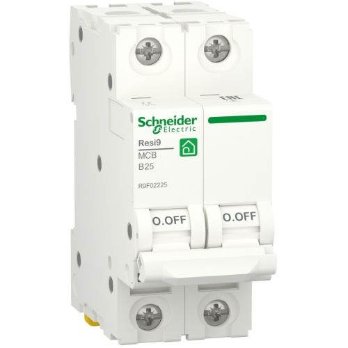 Автоматичний вимикач Schneider Electric RESI9 6kA 2P 25A (R9F02225)