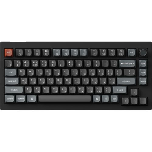 Клавиатура Keychron V1 Ultra Keychron Red Switch RGB UA Black (V1U-D1-UA)