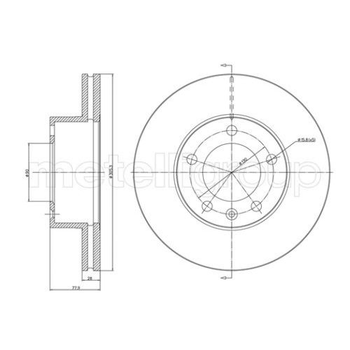 Тормозной диск METELLI 23-0532C