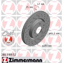 Гальмівний диск ZIMMERMANN 280.3189.52
