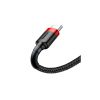 Дата кабель USB 2.0 AM to USB-C 2.0m 2A red-black Baseus (CATKLF-C91) - Зображення 1