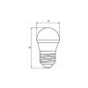 Лампочка EUROELECTRIC LED G45 5W E27 4000K 220V (LED-G45-05274(EE)) - Зображення 2