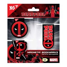Закладки для книг Yes магнитные Marvel.Deadpool, 3 шт (707736)