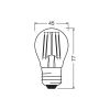 Лампочка Osram LED CL P60 5,5W/827 230V FIL E27 (4058075434882) - Изображение 2