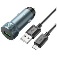 Зарядное устройство HOCO Z49A Level USB Metal Gray (6931474795717)