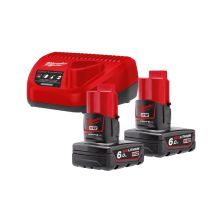 Набор аккумулятор + зарядное устройство Milwaukee M12 NRG-602 2x6Ah (4933451903)