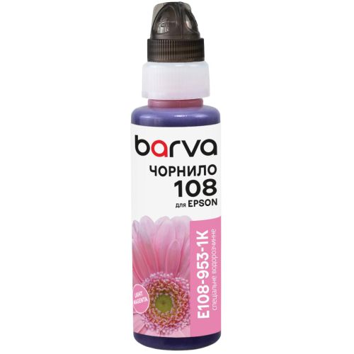 Чорнило Barva Epson 108 100 мл, Light Magenta , флакон OneKey (1K) (E108-953-1K)