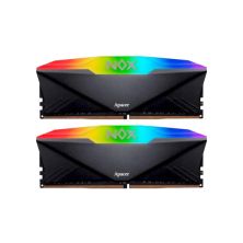 Модуль памяти для компьютера DDR4 16GB (2x8GB) 3200 MHz NOX RGB Black Apacer (AH4U16G32C28YNBAA-2)
