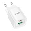 Зарядний пристрій HOCO C147A Charm 1xUSB-C PD20W + 1xUSB QC3.0 White (6942007630276) - Зображення 1