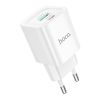 Зарядний пристрій HOCO C147A Charm 1xUSB-C PD20W + 1xUSB QC3.0 White (6942007630276) - Зображення 3