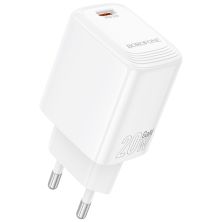 Зарядное устройство BOROFONE BN26 Fuente USB-C PD20W White (6941991120237)