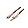 Кабель мультимедійний 3.5mm M to 3.5mm F 1.0m NB-R269A black XO (NB-R269A.black) - Зображення 2