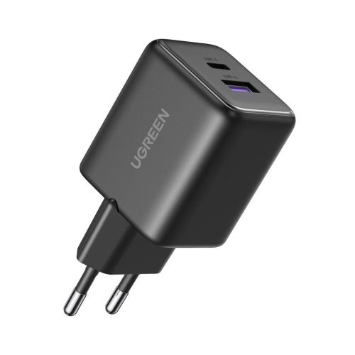 Зарядное устройство Ugreen USB + USB-C GaN 30W X516 black (65014)