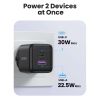 Зарядное устройство Ugreen USB + USB-C GaN 30W X516 black (65014) - Изображение 1