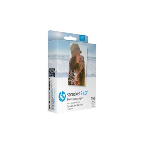 Фотобумага HP Zink 2x3 Sprocket, glossy, self-adhesive, 100sh (HPIZ2X3100)