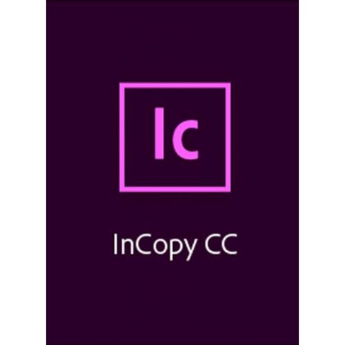 ПО для работы с текстом Adobe InCopy CC teams Multiple/Multi Lang Lic Subs Renewal 1Year (65297675BA01A12)