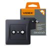 ТВ розетка Videx BINERA TV+SAT конечная черный графит (VF-BNSK2TVSATE-BG) - Изображение 3