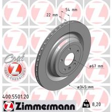 Тормозной диск ZIMMERMANN 400.5501.20