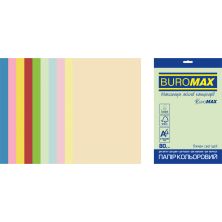 Бумага Buromax А4, 80g, PASTEL+INTENSIVE, 10colors, 50sh, EUROMAX (BM.2721650E-99)