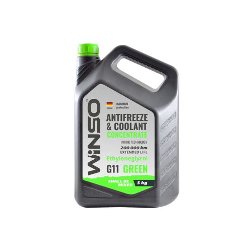 Антифриз WINSO COOLANT CONCENTRATE WINSO GREEN G11 концентрат 5kg (881010)