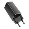 Зарядний пристрій Baseus 2xUSB 65W GaN (USB-C+USB-A) black (CCGAN2L-B01) - Зображення 2