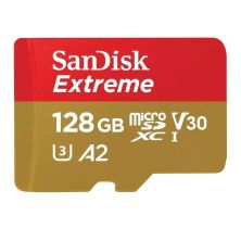 Карта памяти SanDisk 128GB microSD class 10 UHS-I U3 Extreme (SDSQXAA-128G-GN6MA)