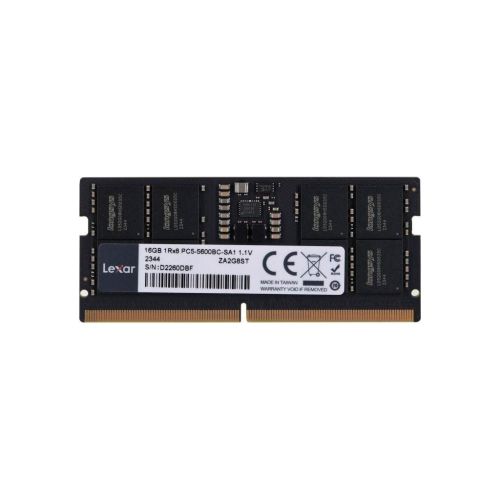 Модуль памяти для ноутбука SoDIMM DDR5 16GB 5600 MHz Lexar (LD5S16G56C46ST-BGS)