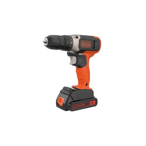 Шуруповерт Black&Decker 18 В Li-Ion, 1.5Ah, 600 об/хв, 1,2 кг (BCD001C1)