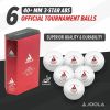 М'ячик для настільного теніса Joola Prime 40+ White 6 шт (40031) (930814) - Зображення 2