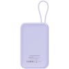 Батарея універсальна Canyon 10000mAh OnPower 101 PD/22.5W built-in cable Purple (CNS-CPB101PU) - Зображення 3