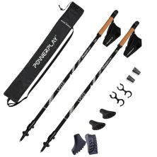 Палиці для скандинавської ходи PowerPlay 9111 Lykke Black/White 80-135 см (PP_9111_White) Палиці для скандинавської ходи PowerPlay 9111 Lykke Black/White 80-135 см (PP_9111_White)