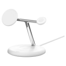 Зарядний пристрій Belkin 3in1 Magnetic Adjustable Pad Qi2 15W White (WIZ023VFWH) Зарядний пристрій Belkin 3in1 Magnetic Adjustable Pad Qi2 15W White (WIZ023VFWH)