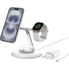 Зарядное устройство Belkin 3in1 Magnetic Adjustable Pad Qi2 15W White (WIZ023VFWH) - Изображение 1