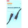 Дата кабель USB-C to Lightning 1.0m 27W Rock XO (NBQ231A_Black) - Зображення 1