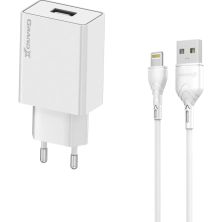 Зарядний пристрій Grand-X CH03LTW USB + cable USB to Lightning 10.5W White (CH-03LTW) Зарядний пристрій Grand-X CH03LTW USB + cable USB to Lightning 10.5W White (CH-03LTW)