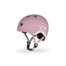 Шлем Scoot&Ride пастельно-бузковий з ліхтариком 45-51см (SR-181206-WILDBERRY)