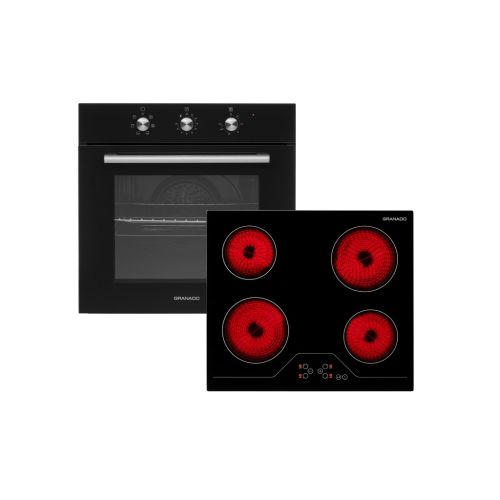 Комплект встраиваемой техники GRANADO GEO 62-0200 black + GVH 624