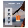 Насос для надувних меблів Flextail Tiny Pump Х з функцією ліхтаря, помаранчевий (6975755964379) - Зображення 1