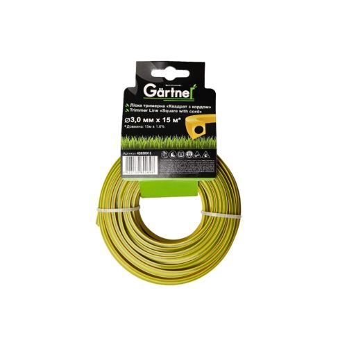 Жилка косильна Gartner Квадрат з кордом 3,0 мм × 15 м (42830015)