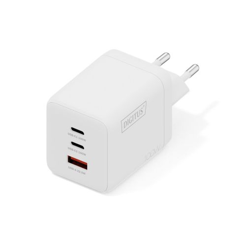 Зарядное устройство Digitus 2xUSB-C + 1xUSB-A GaN 100W (DA-10304)