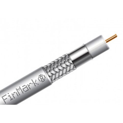 Кабель телевизионный FinMark RG-660, CU, 100м, white (F660BVcu_100_white)