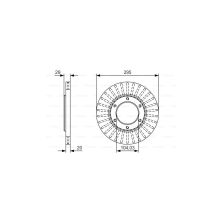 Гальмівний диск Bosch 0 986 479 U33