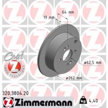 Тормозной диск ZIMMERMANN 320.3804.20