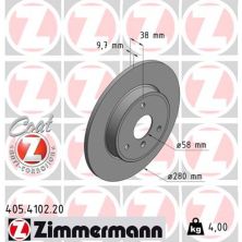 Гальмівний диск ZIMMERMANN 405.4102.20